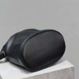 Saint Laurent YSL Men Rive Gauche Laced Bucket Bag in Econyl®-Black