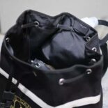 Saint Laurent YSL Men Rive Gauche Sling Bag in Canvas-Black