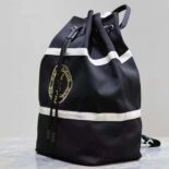 Saint Laurent YSL Men Rive Gauche Sling Bag in Canvas-Black