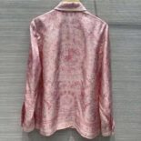 Versace Women Barocco Silk Shirt-Pink 1A10053