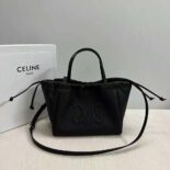 Celine Women Small Cabas Drawstring Cuir Triomphe in Grained Calfskin