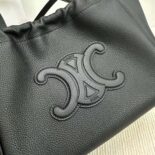 Celine Women Small Cabas Drawstring Cuir Triomphe in Grained Calfskin