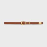 Celine Women Small Western Belt in Natural Calfskin-Tan