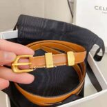 Celine Women Small Western Belt in Natural Calfskin-Tan