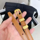 Celine Women Small Western Belt in Natural Calfskin-Tan