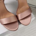 Dior Women Mlle Dior Heeled Sandal Rose Des Vents Satin