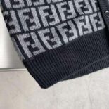 Fendi Men Black Cashmere Cardigan-FZC433APPAF05HY