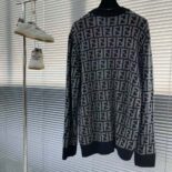 Fendi Men Black Cashmere Cardigan-FZC433APPAF05HY