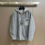 Fendi Men Blouson Gray Teddy Sweatshirt-FW1288AQMNF1MU3