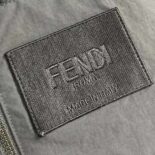 Fendi Men Blouson Gray Teddy Sweatshirt-FW1288AQMNF1MU3