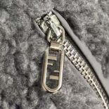 Fendi Men Blouson Gray Teddy Sweatshirt-FW1288AQMNF1MU3