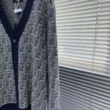 Fendi Men Blue Wool Cardigan-FZC491APJHF0QB0