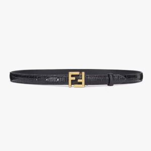Fendi Women FF Belt Black Leather-8C0648AQ1VF04TX