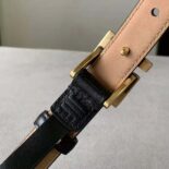 Fendi Women FF Belt Black Leather-8C0648AQ1VF04TX
