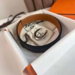 Hermes Men Luck Belt Buckle & Reversible Leather Strap 38 mm-Brown