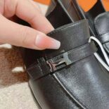 Hermes Women Infinie 50 Pump in Goatskin-Black H241046Z 02360