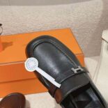 Hermes Women Infinie 50 Pump in Goatskin-Black H241046Z 02360