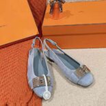 Hermes Women Innocente Slingback in Suede Goatskin-H241158Z 1D350