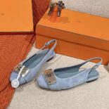 Hermes Women Innocente Slingback in Suede Goatskin-H241158Z 1D350
