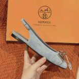 Hermes Women Innocente Slingback in Suede Goatskin-H241158Z 1D350