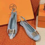 Hermes Women Innocente Slingback in Suede Goatskin-H241158Z 1D350