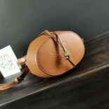 Loewe Women Mini Nano Balloon Bag in Nappa and Calfskin-Brown