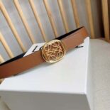 Loewe Women Reversible Anagram Ellipse Belt in Smooth Calfskin-Tan E619244X63