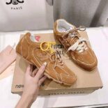 Miu Miu Women New Balance X Miu Miu 530 SL Suede Sneakers-Brown