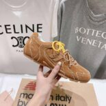 Miu Miu Women New Balance X Miu Miu 530 SL Suede Sneakers-Brown