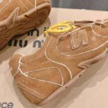 Miu Miu Women New Balance X Miu Miu 530 SL Suede Sneakers-BrownMiu Miu Women New Balance X Miu Miu 530 SL Suede Sneakers-Brown