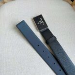 Prada Men Saffiano Leather Belt-Black F0002