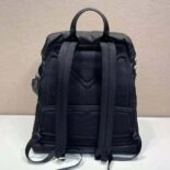 Prada Unisex Re-Nylon and Leather Backpack-Black 2VZ108