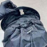 Prada Unisex Re-Nylon and Leather Backpack-Black 2VZ108