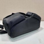 Prada Unisex Re-Nylon and Leather Shoulder Bag-Black 2VD062