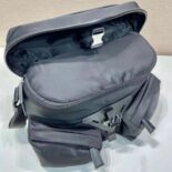 Prada Unisex Re-Nylon and Leather Shoulder Bag-Black 2VD062