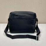Prada Unisex Re-Nylon and Leather Shoulder Bag-Black 2VD062