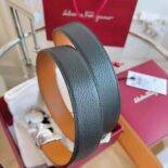 Salvatore Ferragamo Men Reversible and Adjustable Gancini Belt-Brown