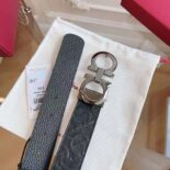 Salvatore Ferragamo Unisex Reversible and Adjustable Gancini Belt
