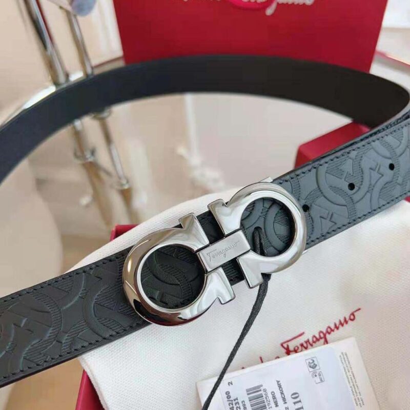 Salvatore Ferragamo Unisex Reversible and Adjustable Gancini Belt
