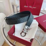 Salvatore Ferragamo Unisex Reversible and Adjustable Gancini Belt