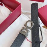 Salvatore Ferragamo Unisex Reversible and Adjustable Gancini Belt