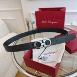 Salvatore Ferragamo Unisex Reversible and Adjustable Gancini Belt