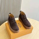 Tod's Men W. G. Desert Boots in Suede-Chocolate XXM09J0GK40RE0S611