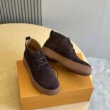 Tod's Men W. G. Desert Boots in Suede-Chocolate XXM09J0GK40RE0S611