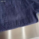 Dior Men Dior Charm Short-Sleeved Shirt Navy Cotton Poplin 243D589AY517-C589