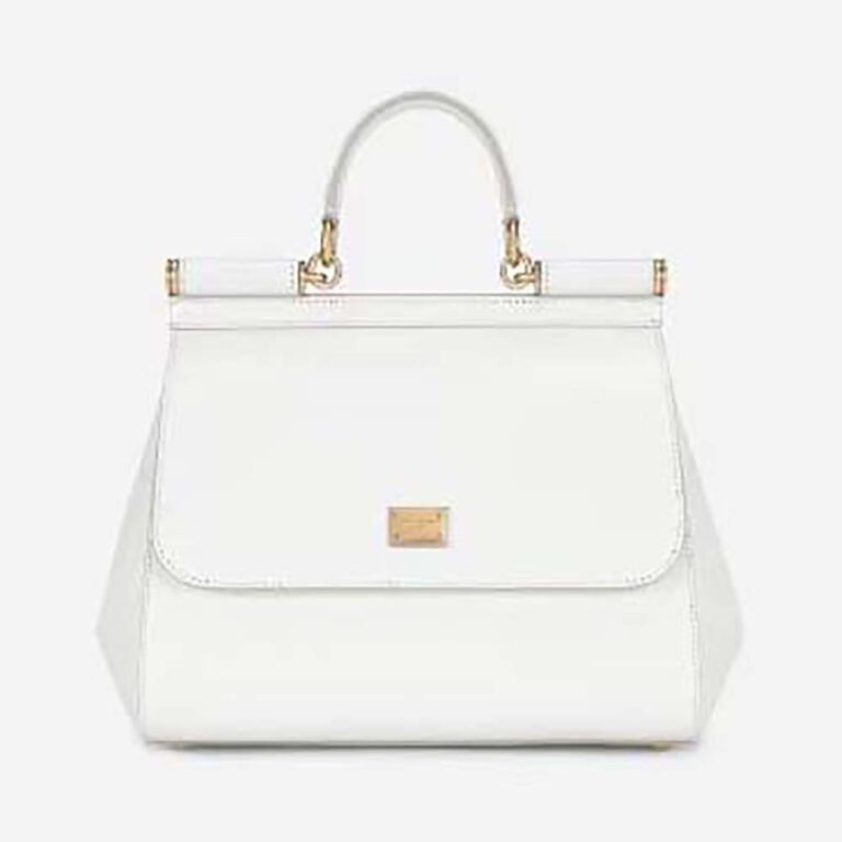 Dolce Gabbana D&G Women Medium Dauphine Leather Sicily Bag BB6002A10018H402