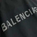Balenciaga Men Back T-Shirt Medium Fit in Black Vintage Jersey