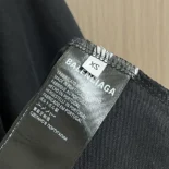 Balenciaga Men Back T-Shirt Medium Fit in Black Vintage Jersey