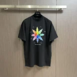 Balenciaga Men How Do You Feel? T-Shirt Medium Fit in Black Vintage Jersey