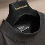 Balenciaga Men How Do You Feel? T-Shirt Medium Fit in Black Vintage Jersey